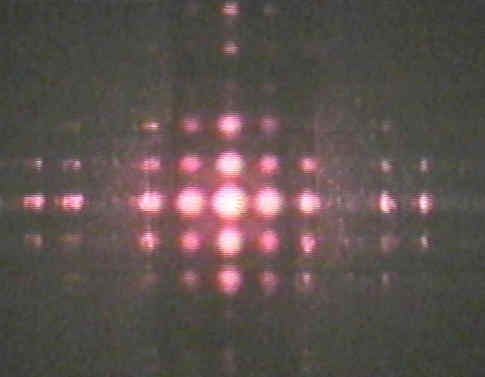 Diffraction from a square set of square apertures