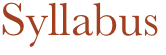 Syllabus